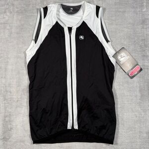 Giordana Cycling Jersey Women XL Black Sleeveless Full Zip Laser Jersey Stretch
